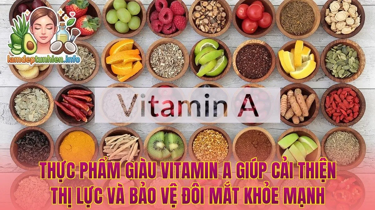 Thực phẩm giàu Vitamin A giúp cải thiện thị lực và bảo vệ đôi mắt khỏe mạnh