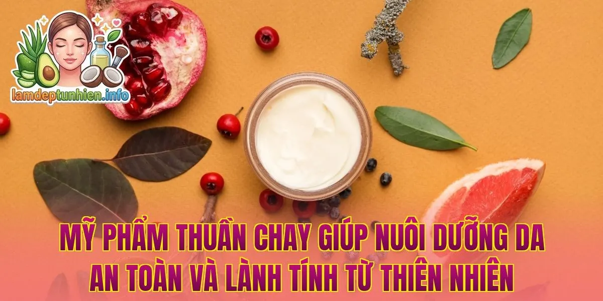Mỹ phẩm thuần chay giúp nuôi dưỡng da an toàn và lành tính từ thiên nhiên