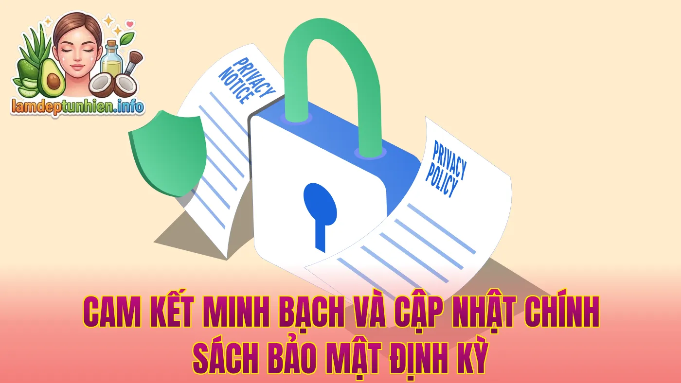 Cam kết minh bạch và cập nhật chính sách bảo mật định kỳ