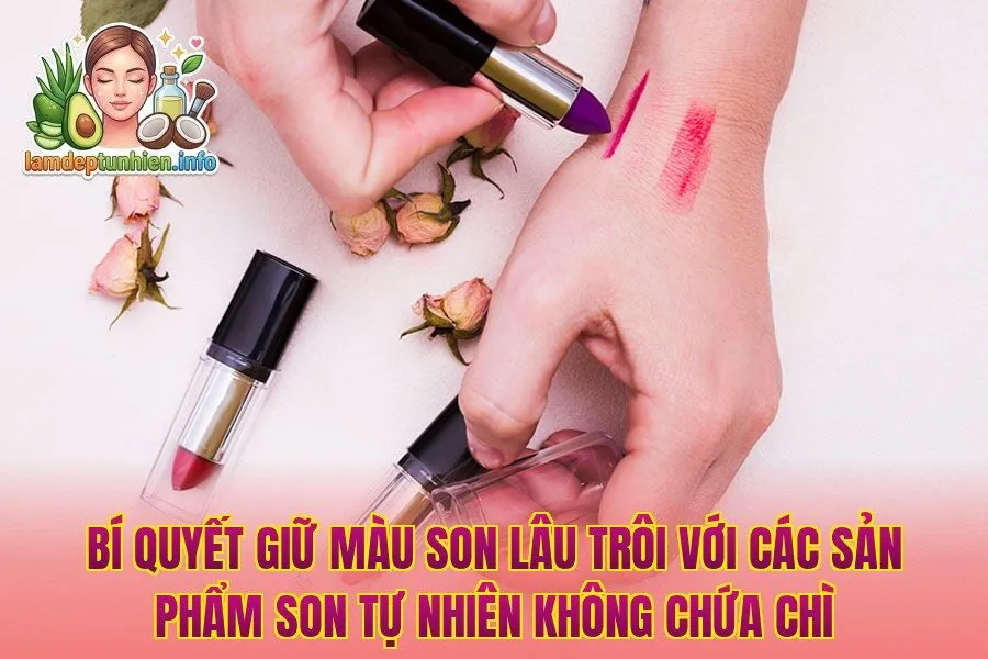 Bí quyết giữ màu son lâu trôi với các sản phẩm son tự nhiên không chứa chì