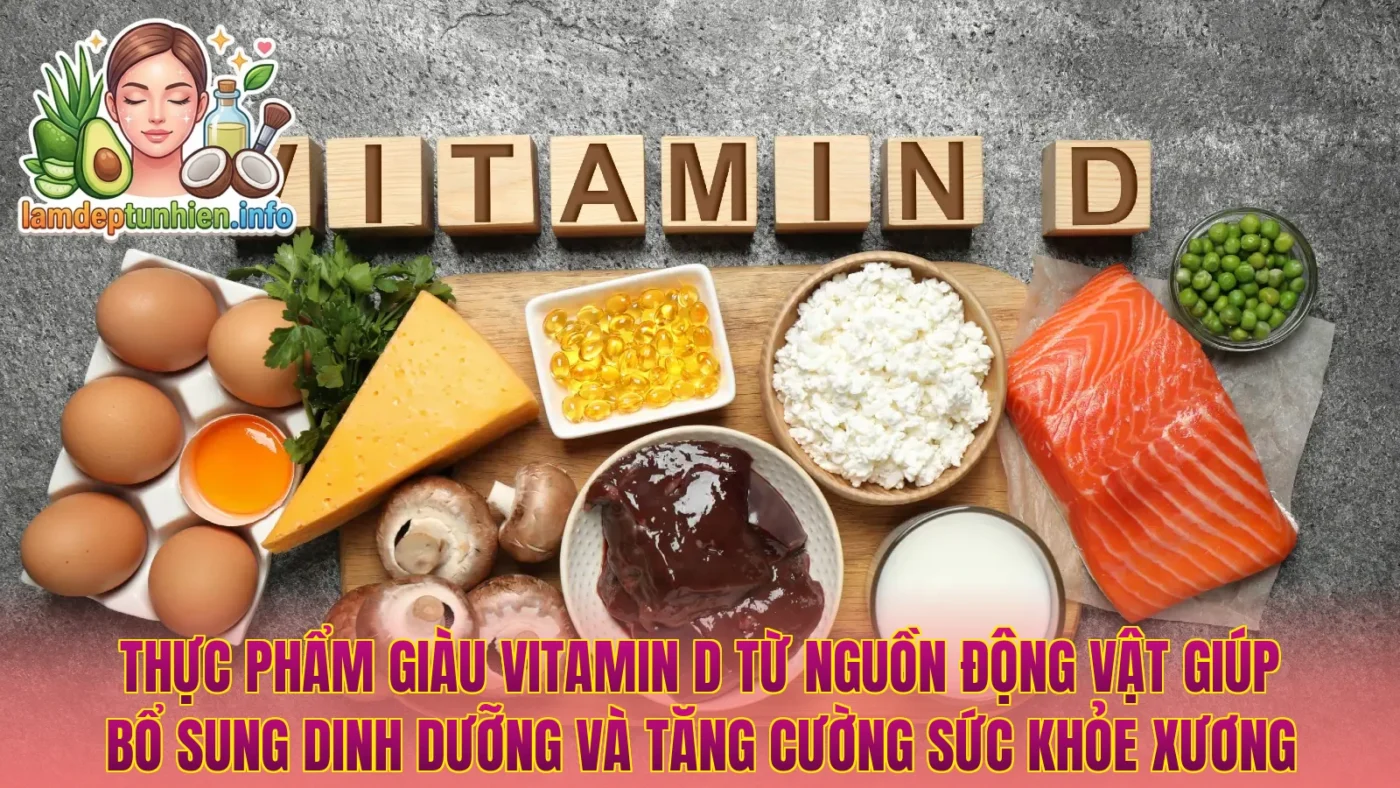 Thực phẩm giàu vitamin D từ nguồn động vật giúp bổ sung dinh dưỡng và tăng cường sức khỏe xương