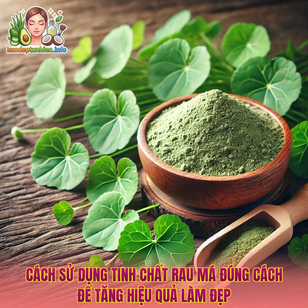 Cách sử dụng tinh chất rau má đúng cách để tăng hiệu quả làm đẹp
