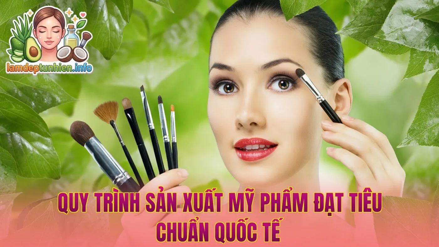 Quy trình sản xuất mỹ phẩm đạt tiêu chuẩn quốc tế