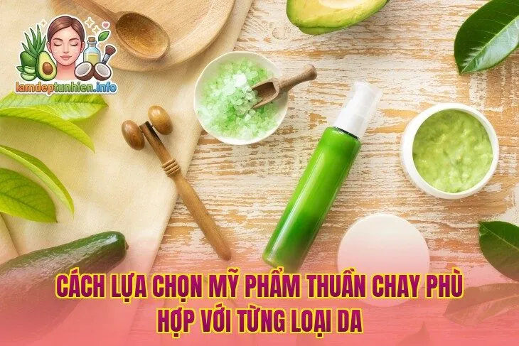 Cách lựa chọn mỹ phẩm thuần chay phù hợp với từng loại da