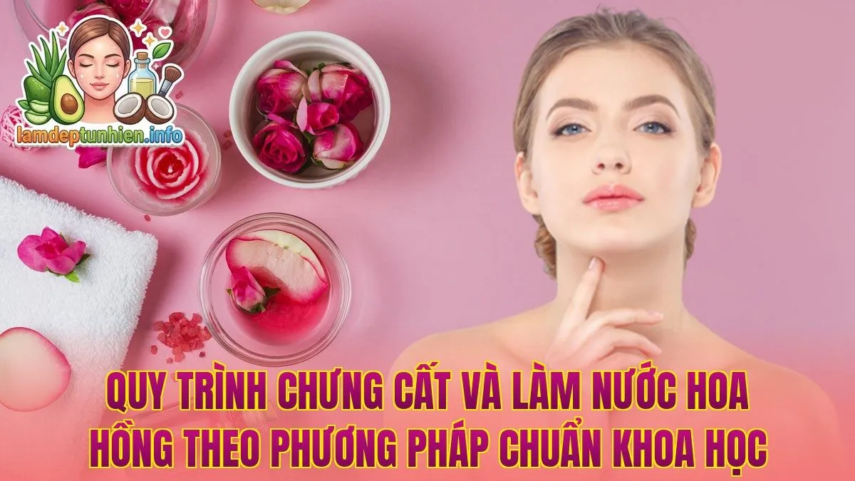 Quy trình chưng cất và làm nước hoa hồng theo phương pháp chuẩn khoa học