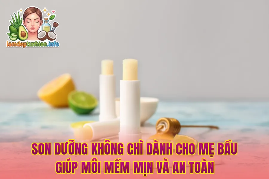 Son dưỡng không chì dành cho mẹ bầu giúp môi mềm mịn và an toàn