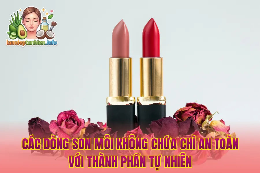 Các dòng son môi không chứa chì an toàn với thành phần tự nhiên