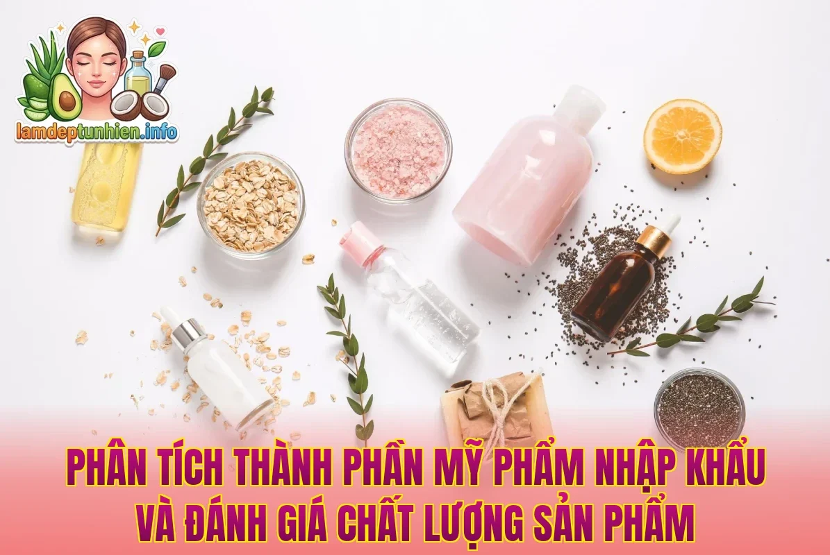 Phân tích thành phần mỹ phẩm nhập khẩu và đánh giá chất lượng sản phẩm
