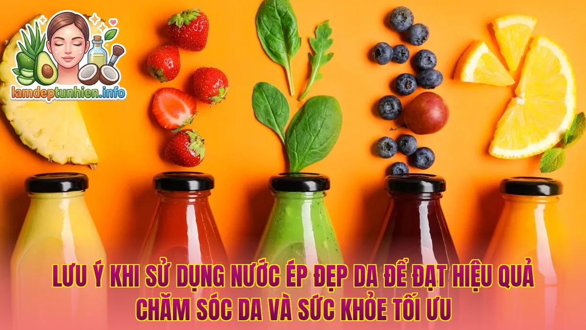Lưu ý khi sử dụng nước ép đẹp da để đạt hiệu quả chăm sóc da và sức khỏe tối ưu