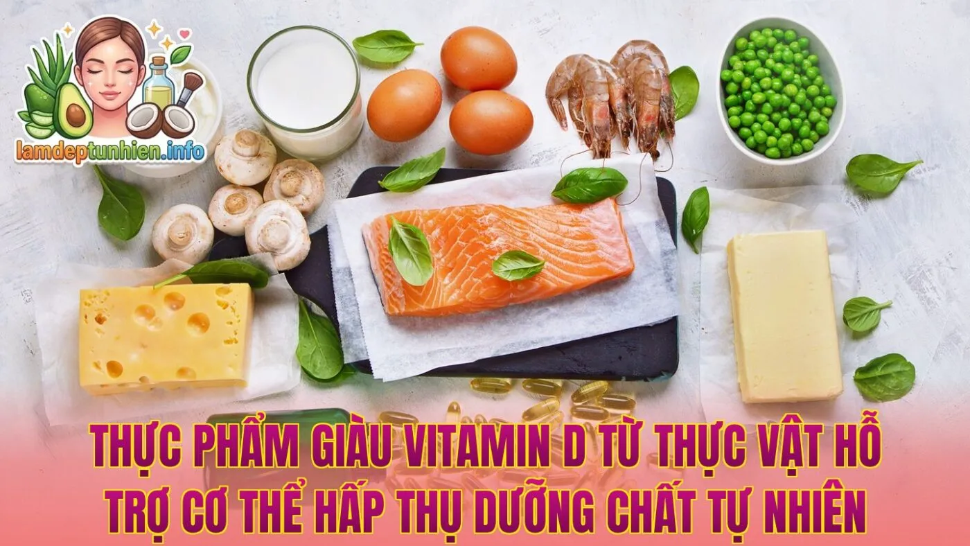 Thực phẩm giàu vitamin D từ thực vật hỗ trợ cơ thể hấp thụ dưỡng chất tự nhiên