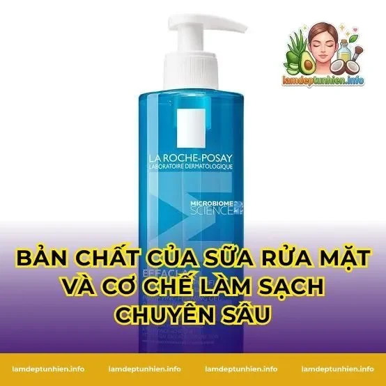 Bản chất của sữa rửa mặt và cơ chế làm sạch chuyên sâu