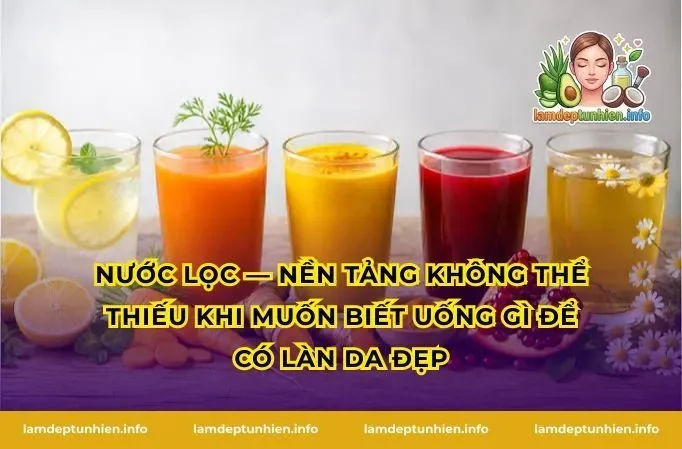 Nước lọc — Nền tảng không thể thiếu khi muốn biết uống gì để có làn da đẹp